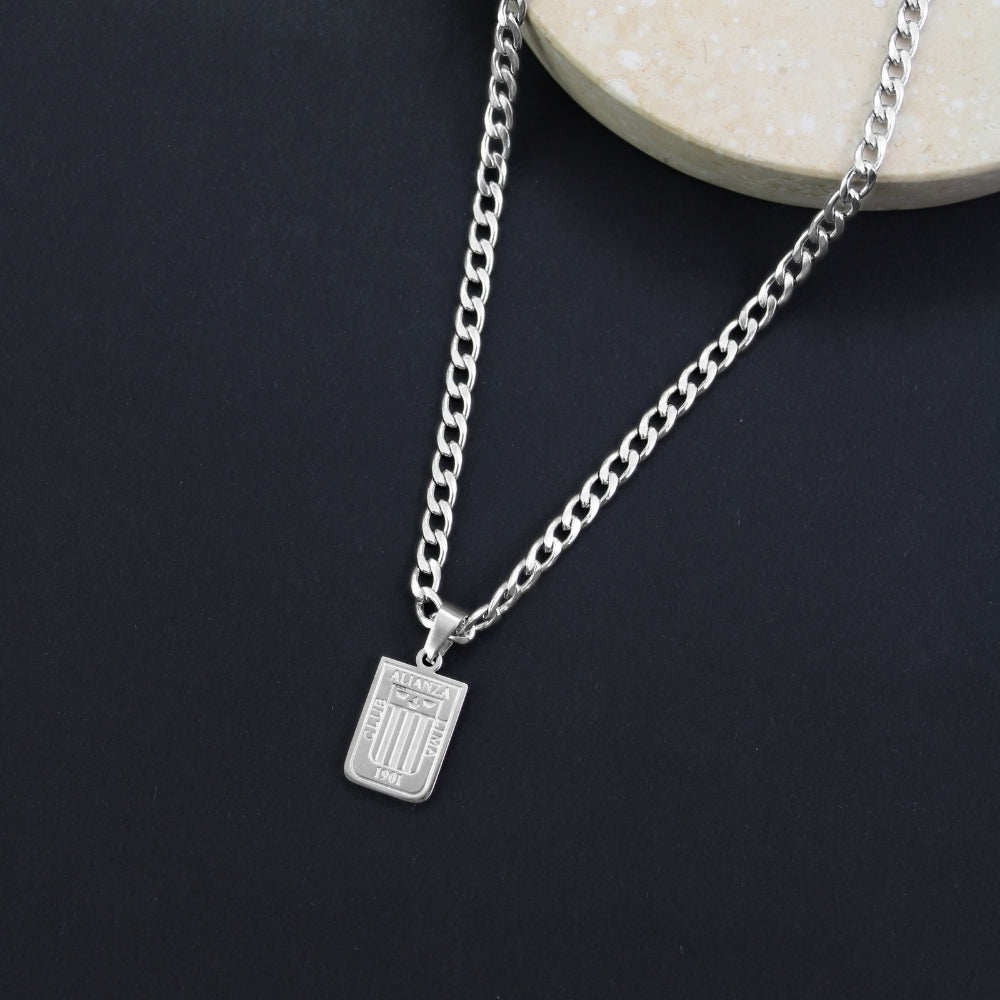 collar de escudo, collar de futbol, collar de hombre, collar de plata de hombre, collar de alianza lima, collar de equipo de futbol, collar de hombre de alianza lima