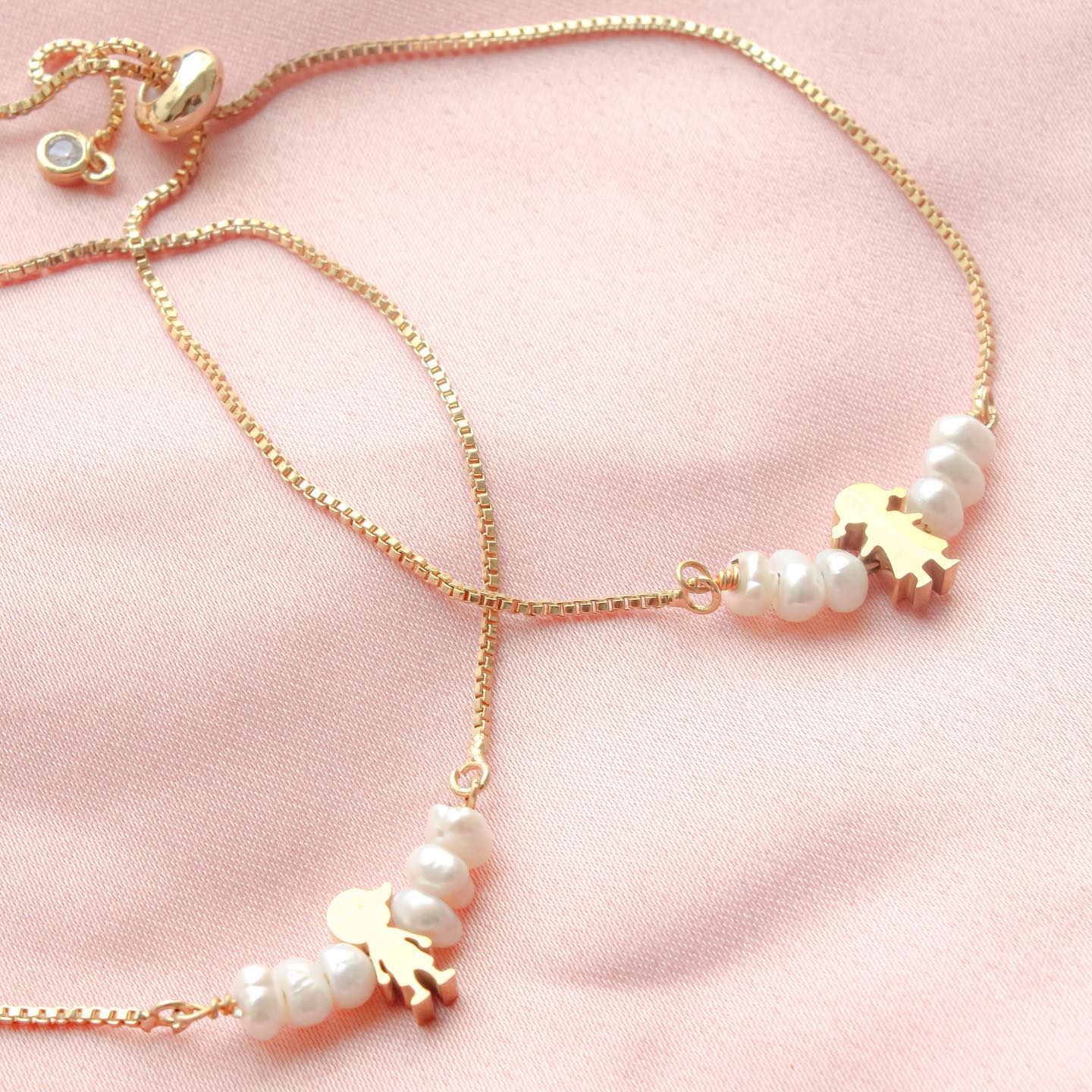Pulsera Perlas Niña Regulable