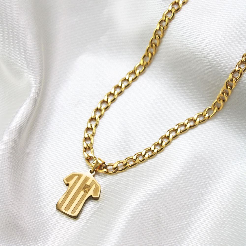 collar de camiseta, collar de futbol, collar de hombre, collar dorado de hombre, collar de alianza lima, collar de equipo de futbol, collar de hombre de alianza lima, collar de camiseta de futbol