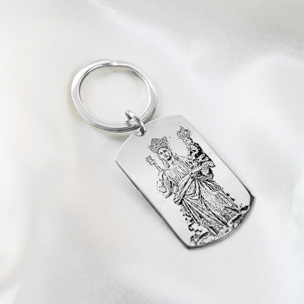 Llavero Plata Grabado Personalizado
