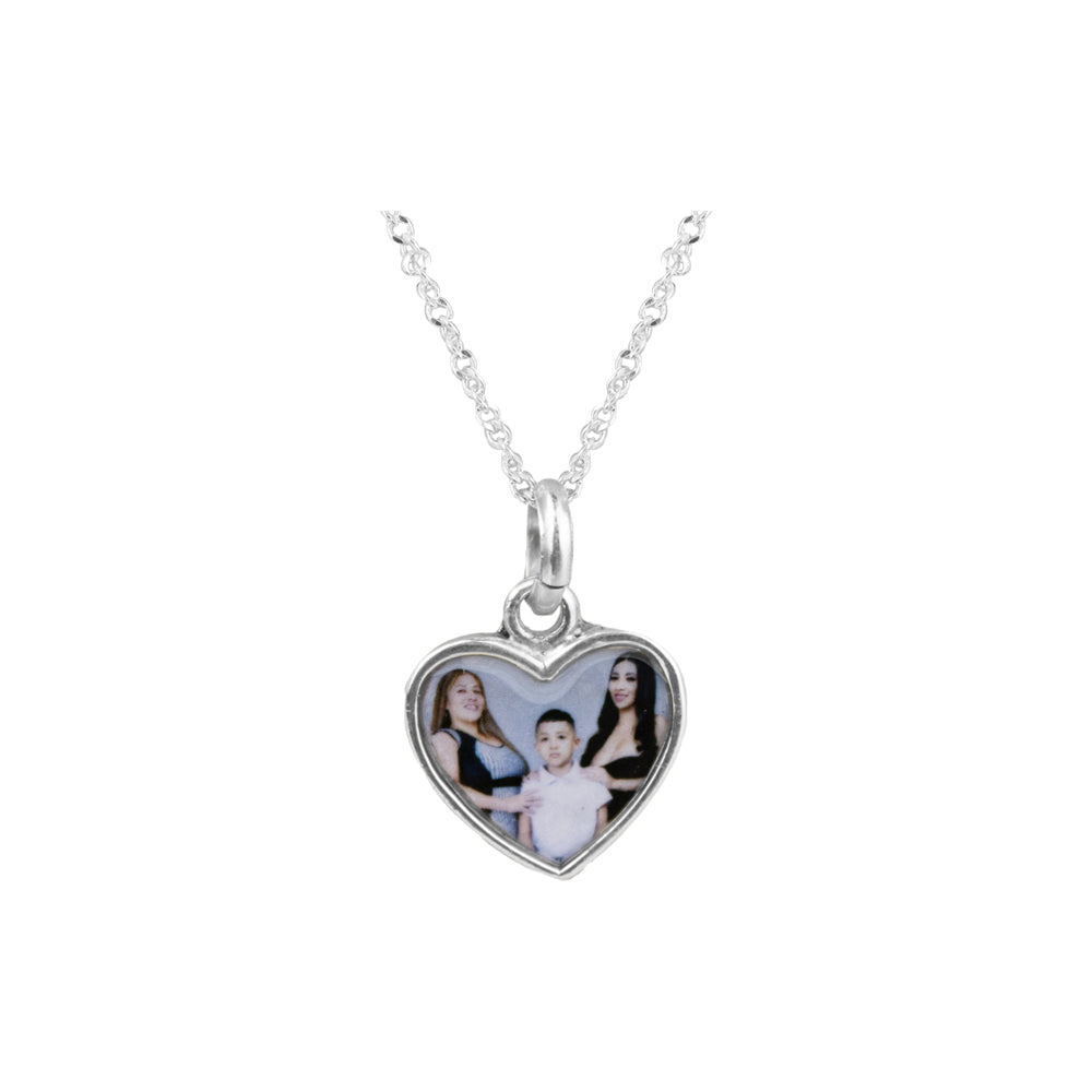 Collar Relicario Corazón Abierto Plata