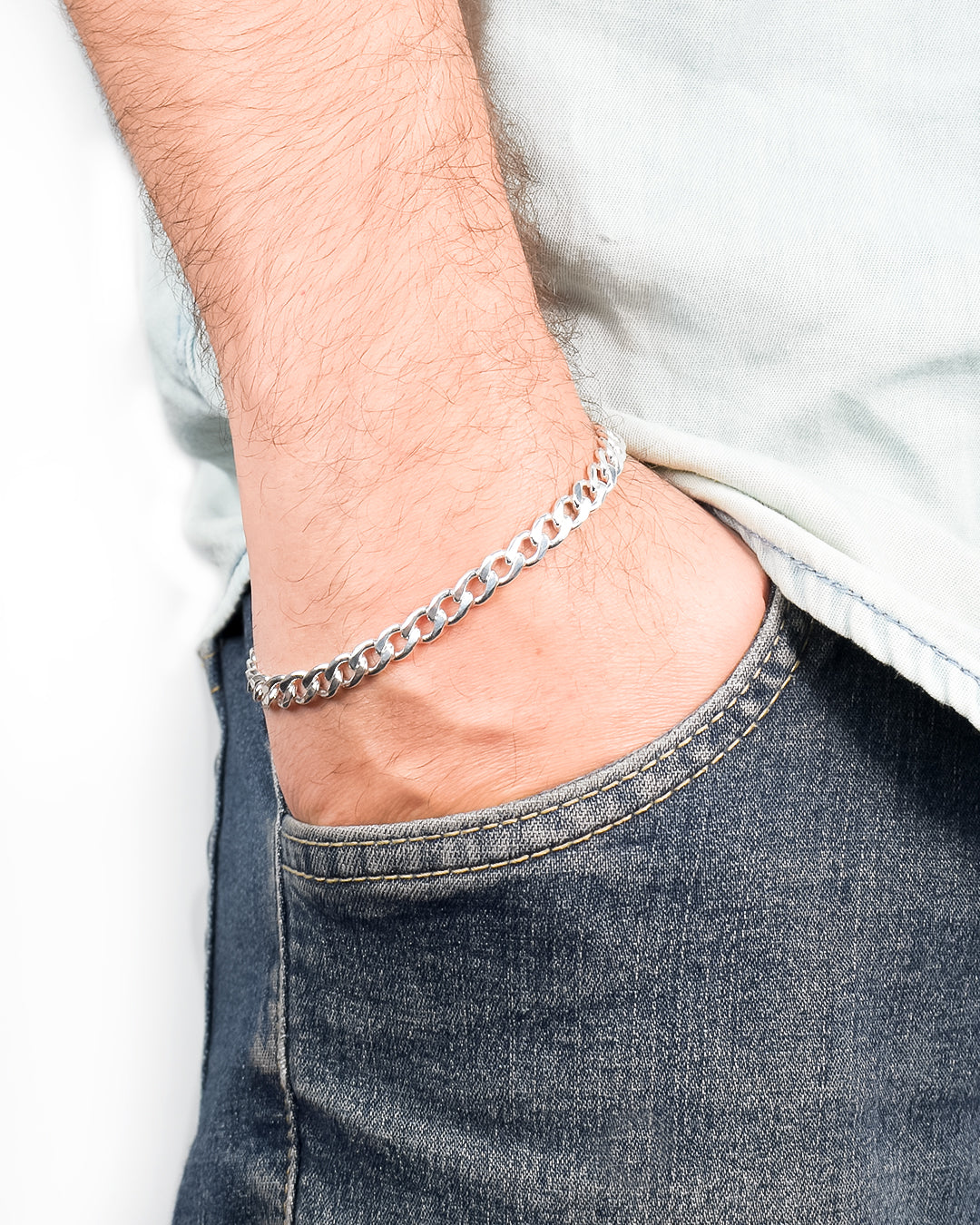 Pulsera Pancer Hombre Plata