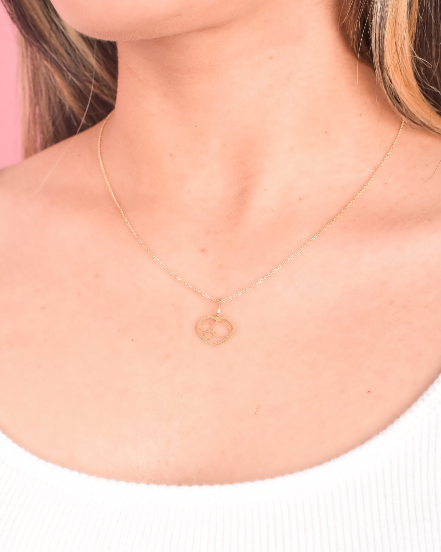 Dije Tres Corazones Oro 18k