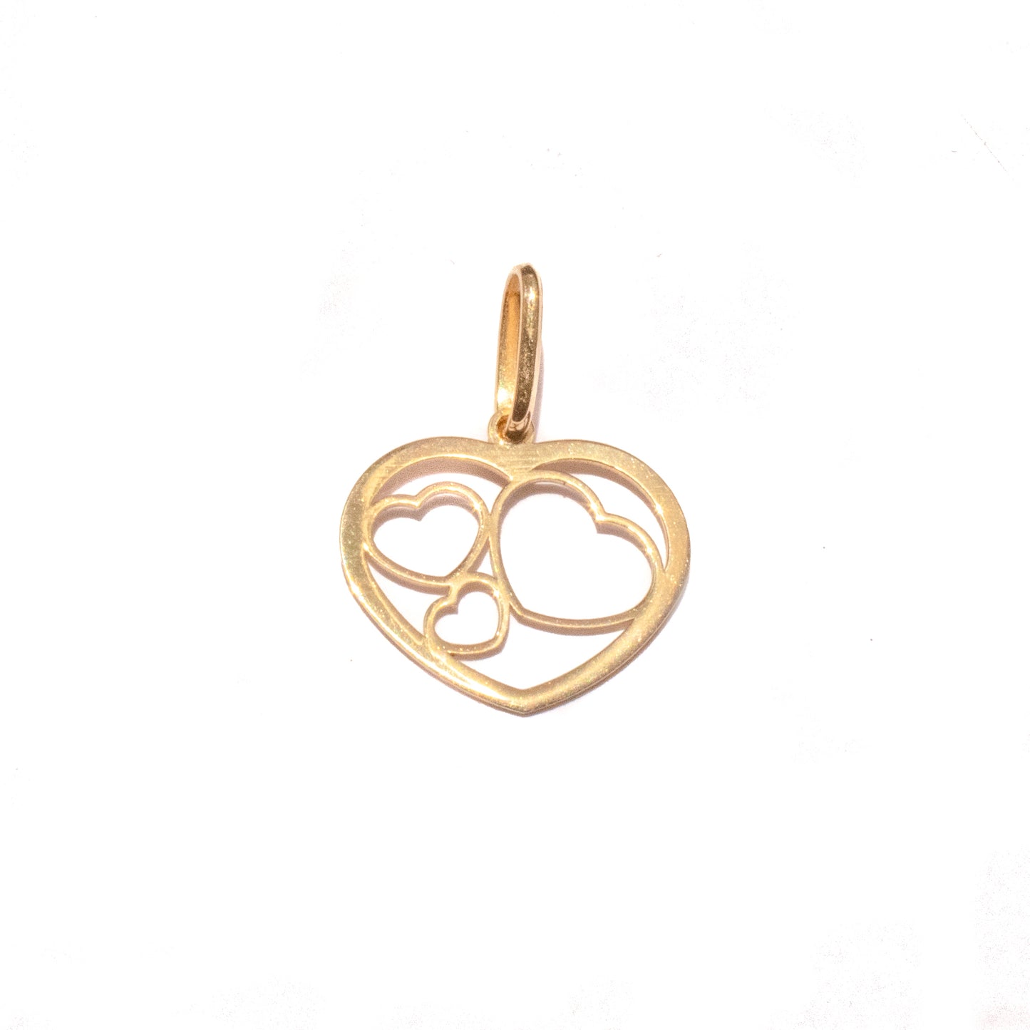 Dije Tres Corazones Oro 18k