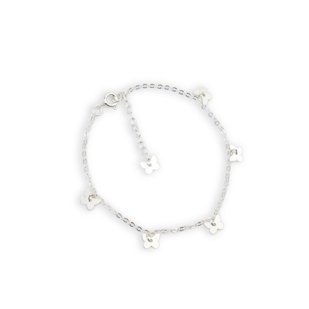 Pulsera Mariposas Plata