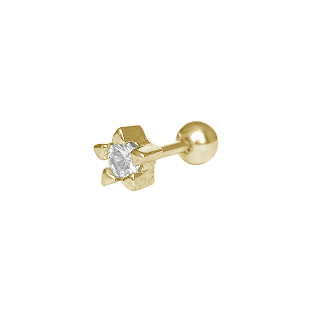 Piercing Estrella Alessia 925 Dorado Plata