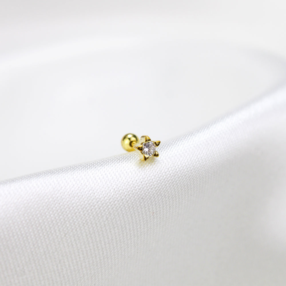Piercing Estrella Alessia 925 Dorado Plata