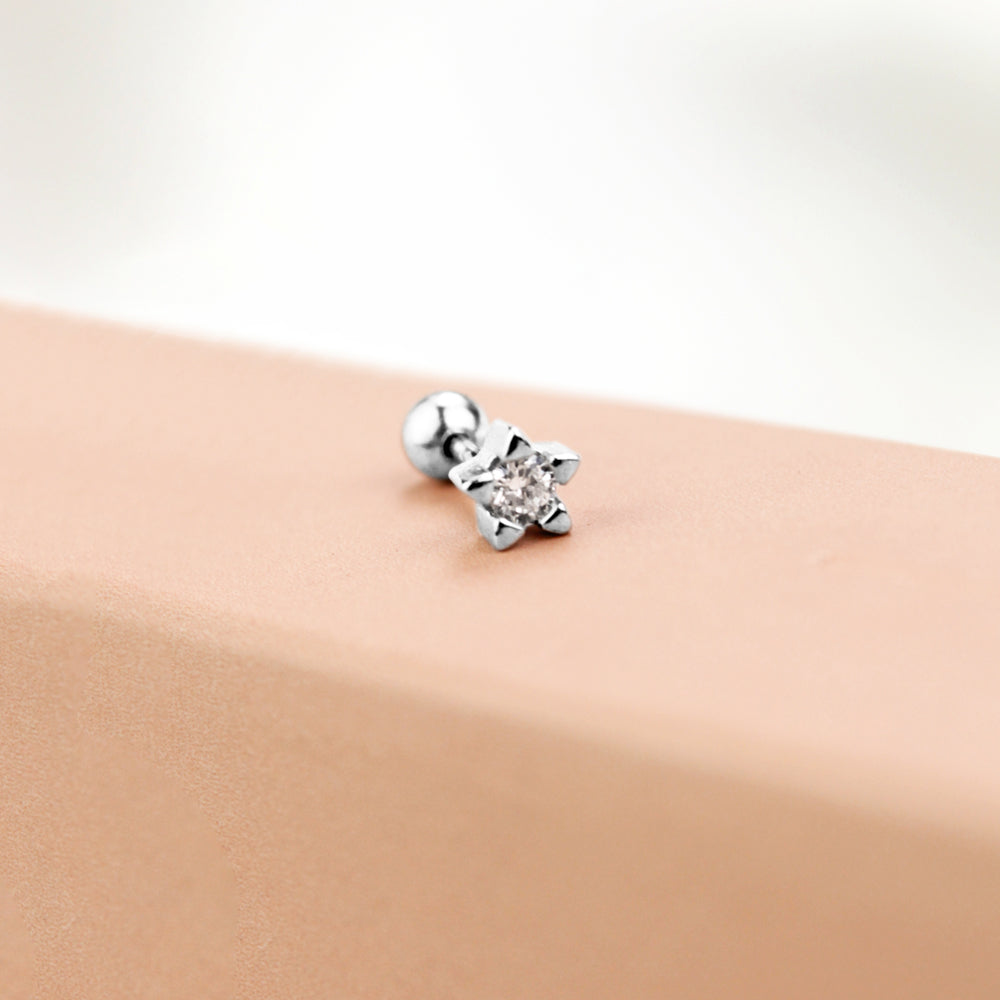 Piercing Estrella Alessia 925 Plateado Plata