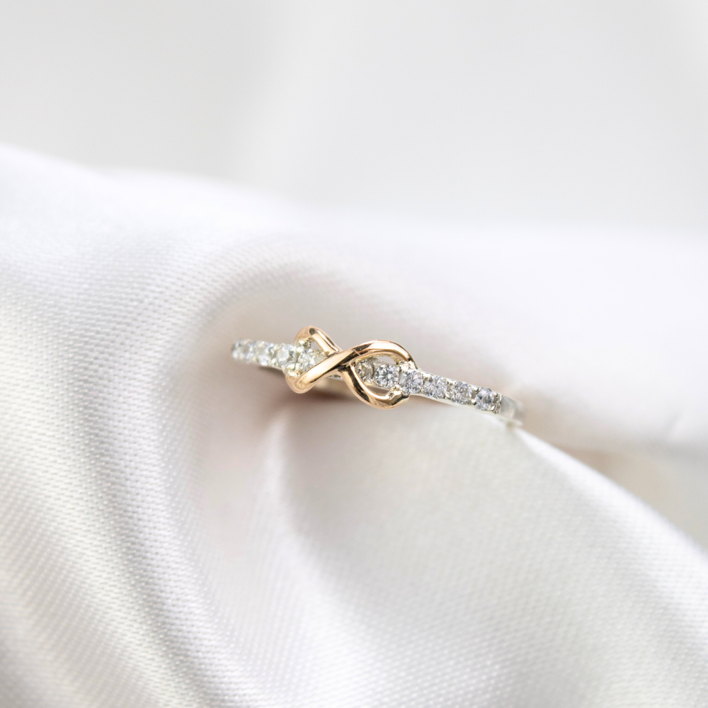 Anillo Eternal Promise Infinite Plata Oro 18k