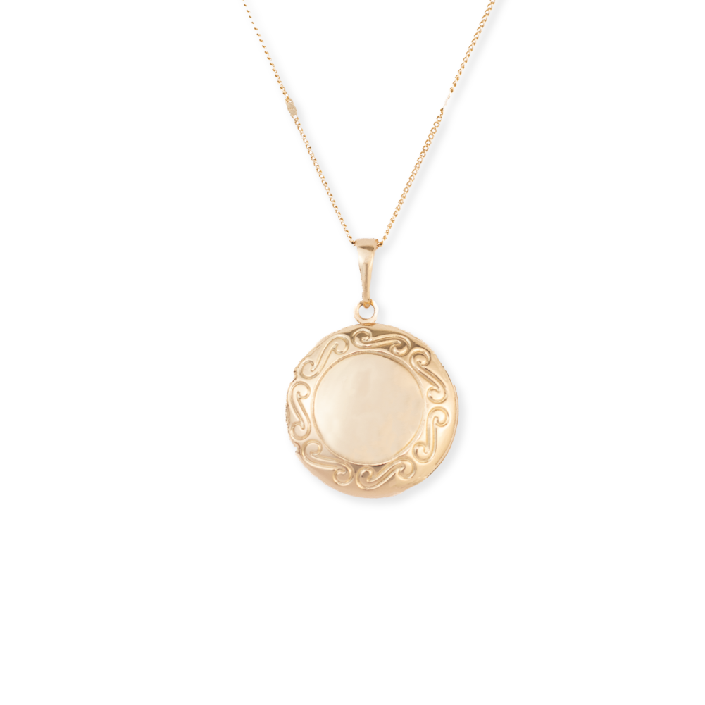 collar relicario circular, collar de redondo, collar para poner fotos, collar dorado