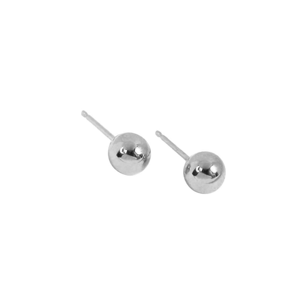 Arete Bombita 4mm Plateado Plata