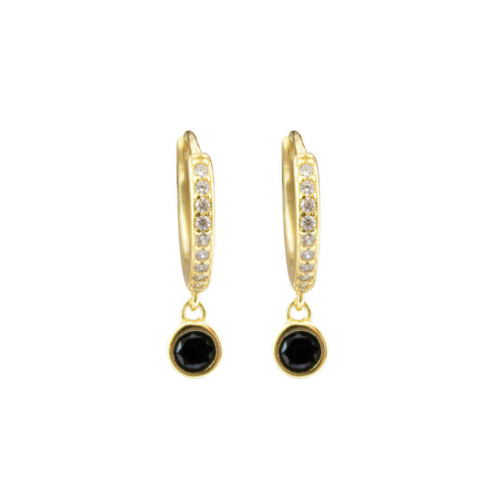 Argolla Bright Negro Dorado Plata