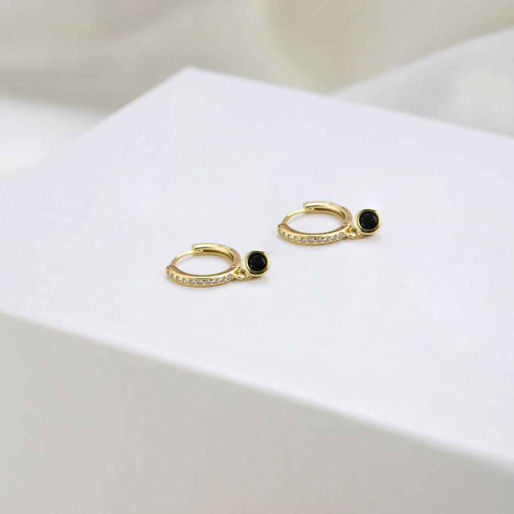 Argolla Bright Negro Dorado Plata