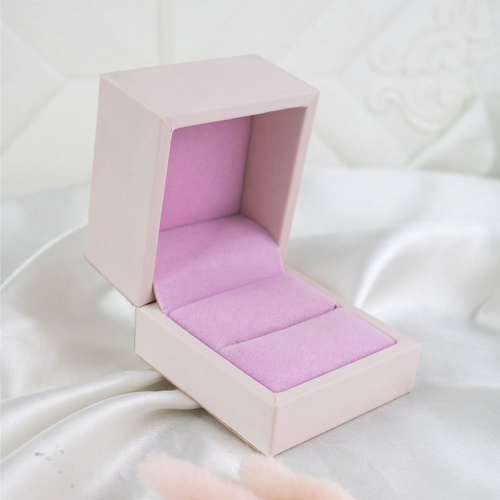 Estuche Cajita Anillo Rosa
