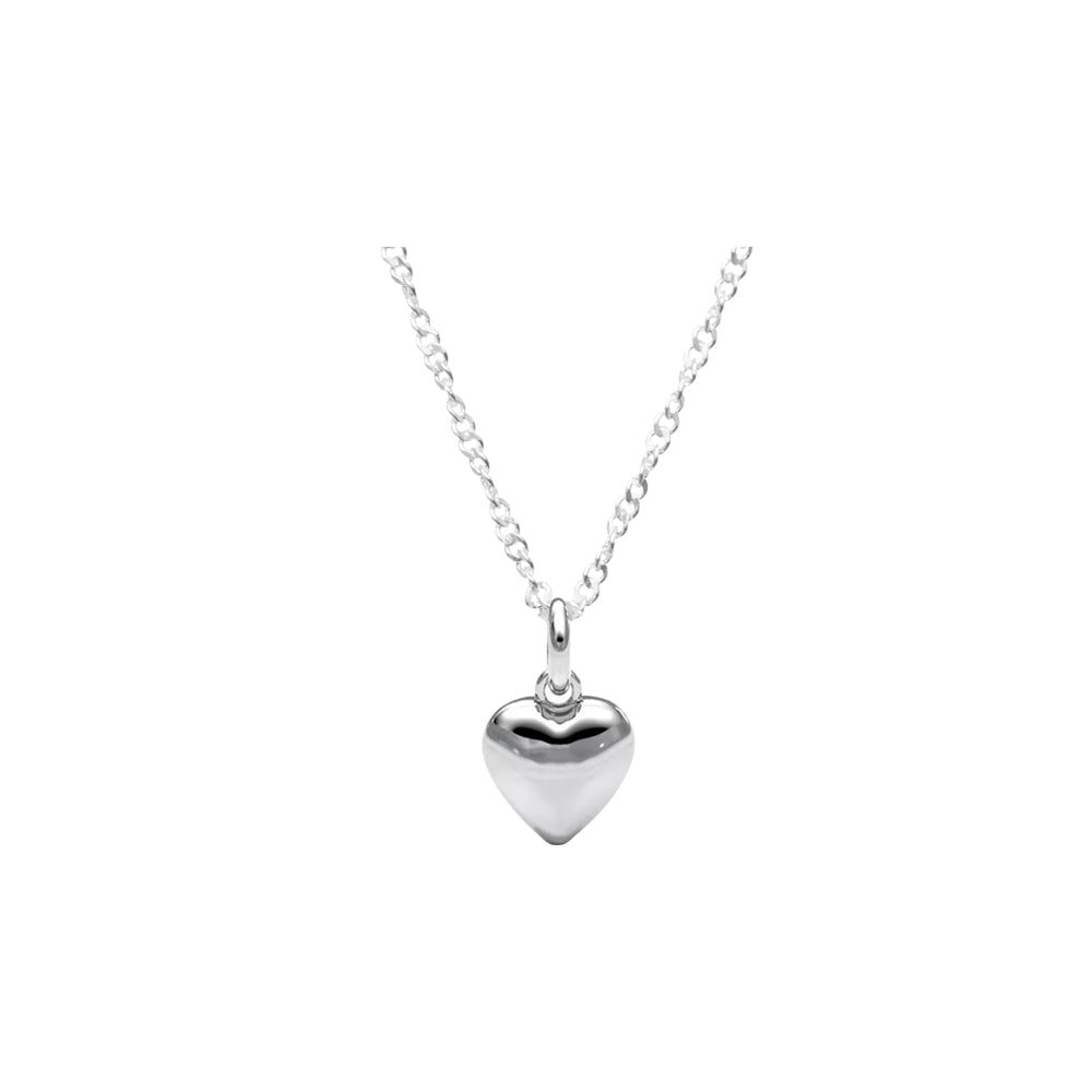 collar de corazon, collar de plata de corazon, collar con dije de corazon, collar de corazon delicado, collar plateado con colgante de corazon