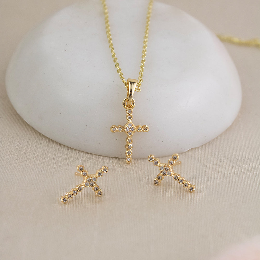 Set Cruz con circones