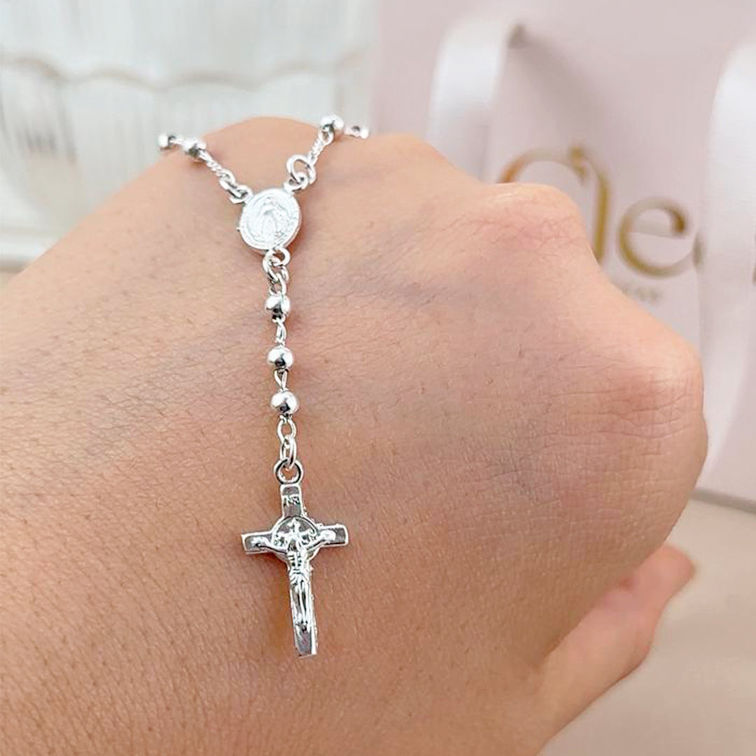 Pulsera Denario Virgen Plata