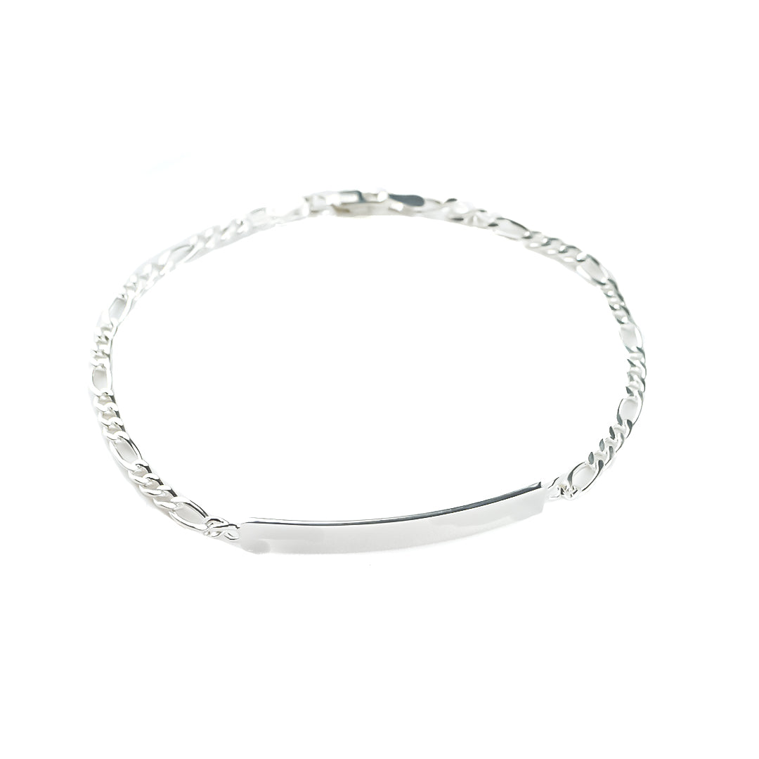 pulsera con placa, pulsera plateada de mujer, pulsera con placa plateada, pulsera plateada, esclavas, pulsera de parejas
