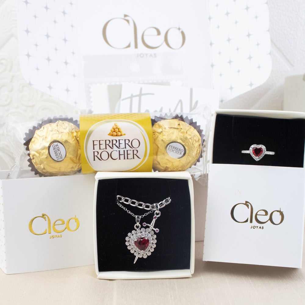 Box Premium de Set Corazón y Espada + Anillo