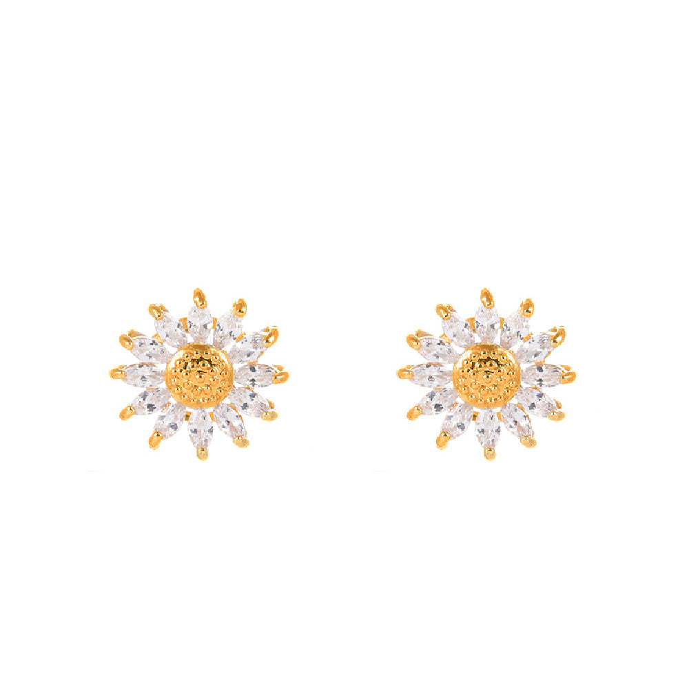aretes de girasol, aretes giratorios, aretes antiestrés , aretes anti ansiedad, aretes dorados con piedras