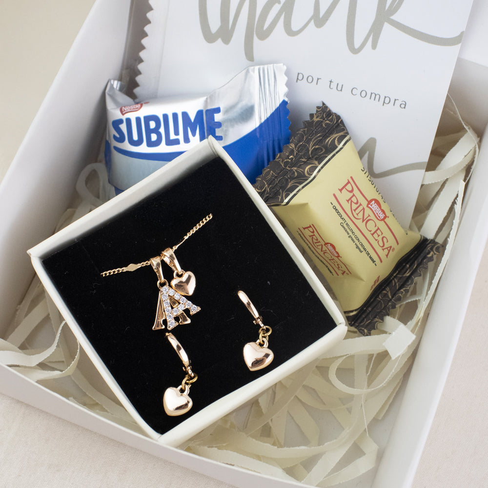 Box Premium 2 piezas: Set Inicial (Collar + Aretes)
