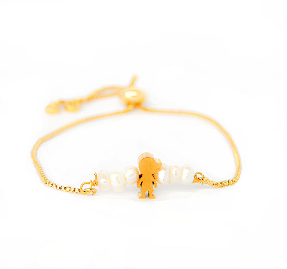Pulsera Perlas Niño Regulable