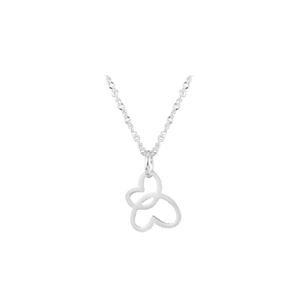 Collar Dije Mariposa Plateado Plata