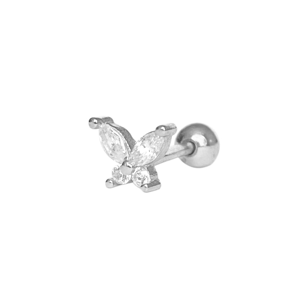 Piercing Mariposa Butt 925 Plateado Plata