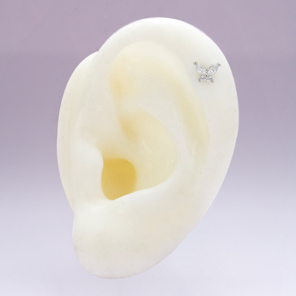 Piercing Mariposa Butt 925 Plateado Plata