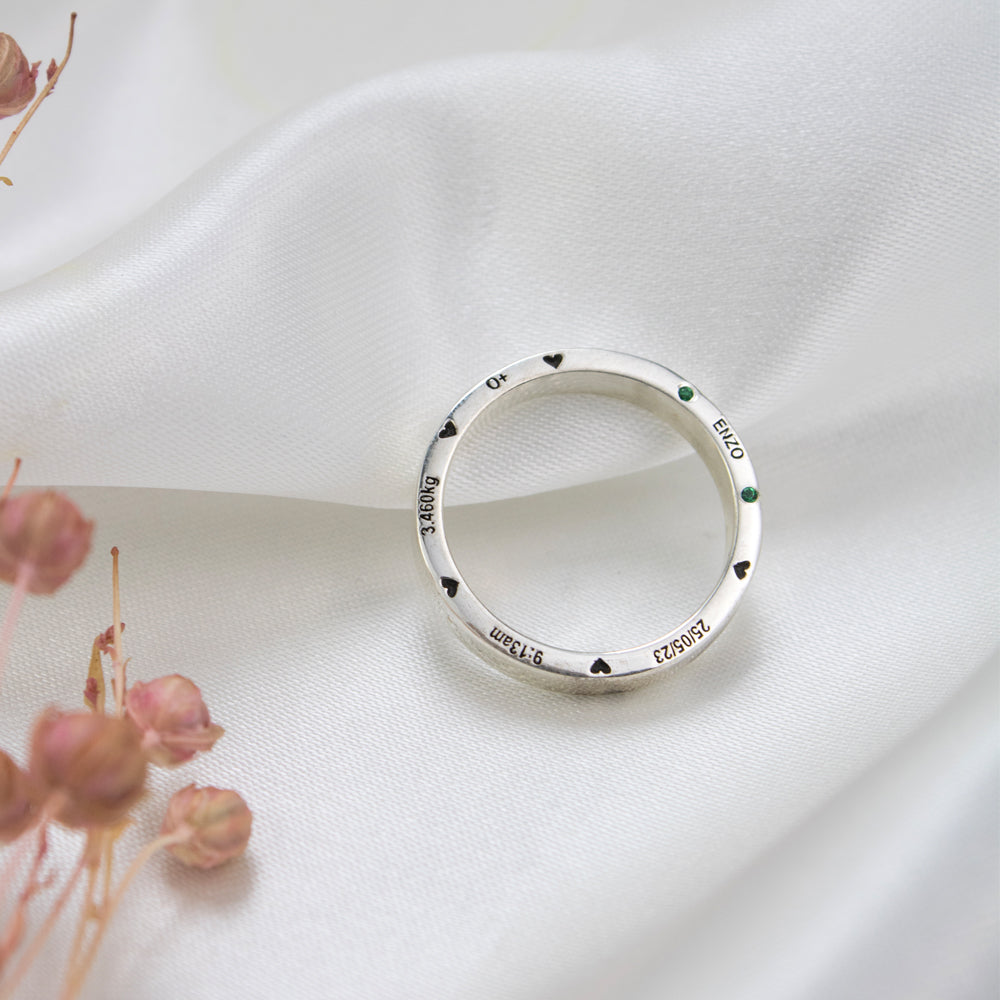 Anillo de Nacimiento Liso Hombre