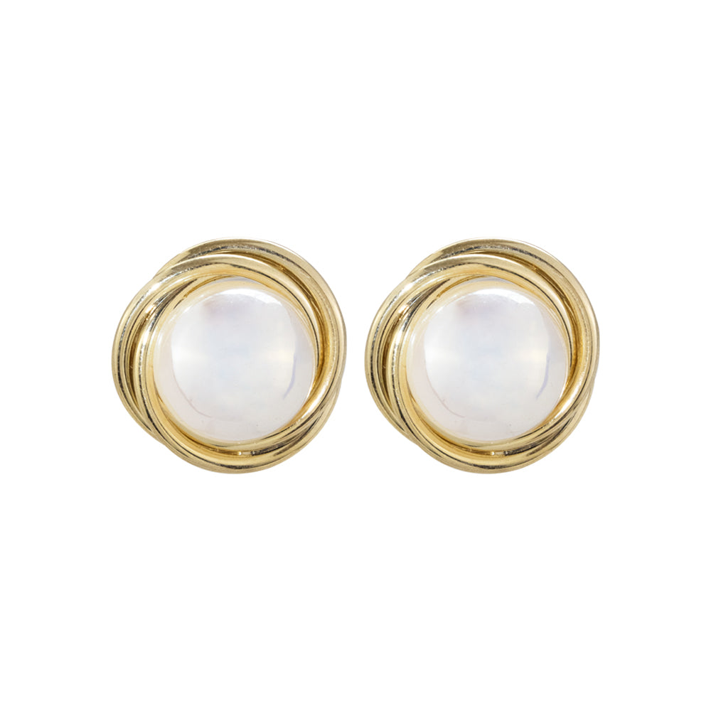 Arete Nora Perla Dorado Fantasía