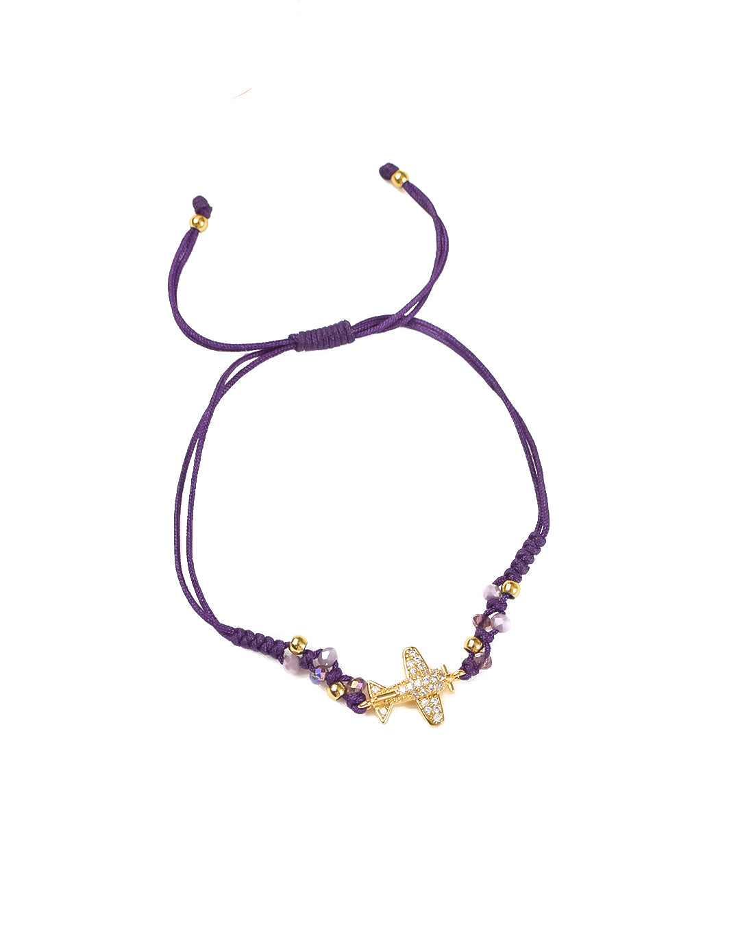pulsera de hilo regulable, pulsera regulable, pulsera con dije avion