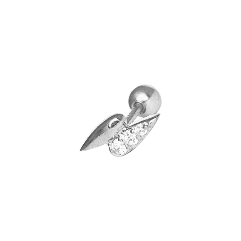 Piercing Rayo 925 Plateado Plata
