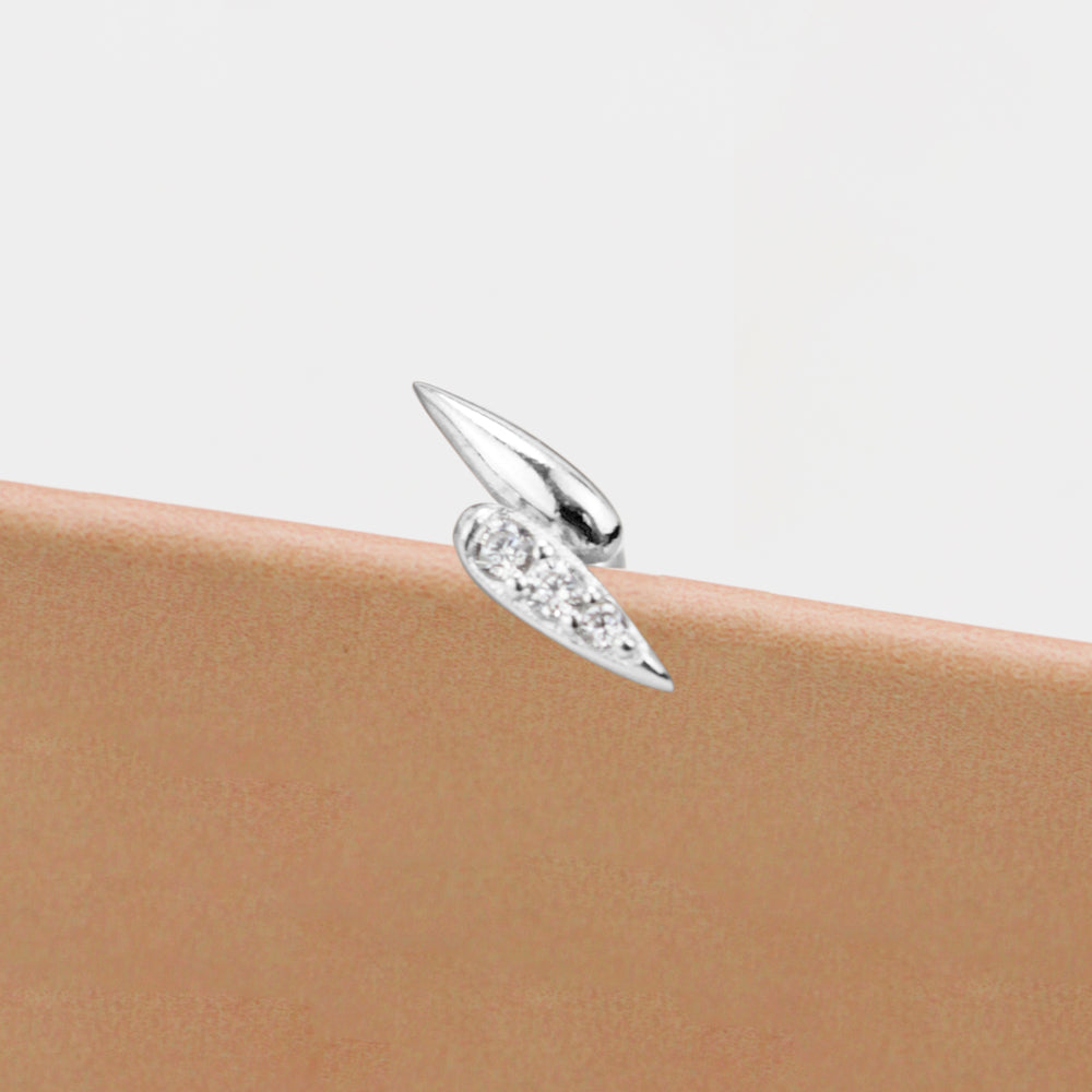 Piercing Rayo 925 Plateado Plata
