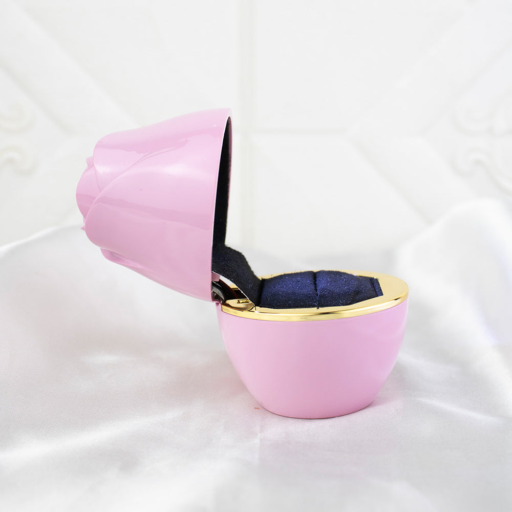 Estuche Rosa Para Anillo Luz Led