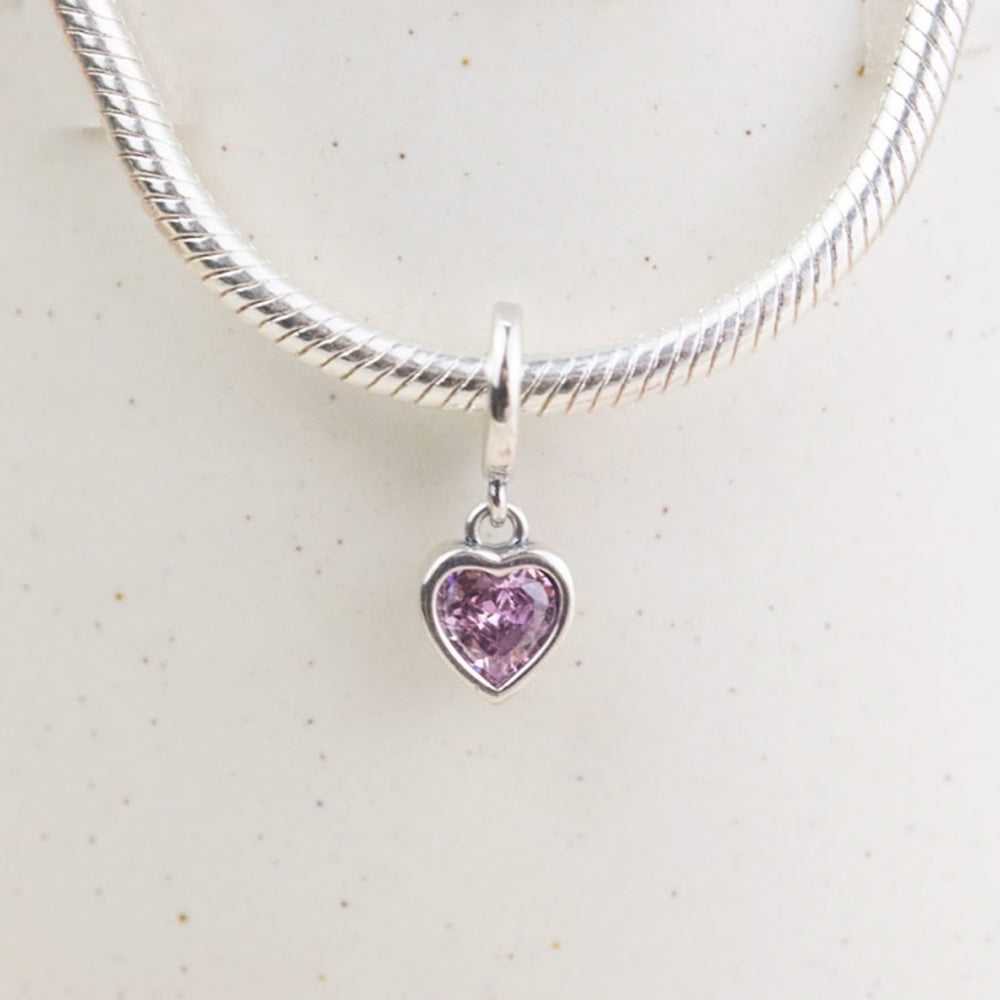 Dije Charm Corazón Rose