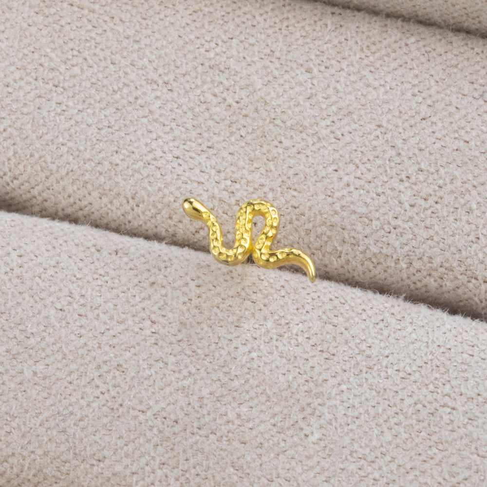 Piercing Serpiente Vib 925 Dorado Plata