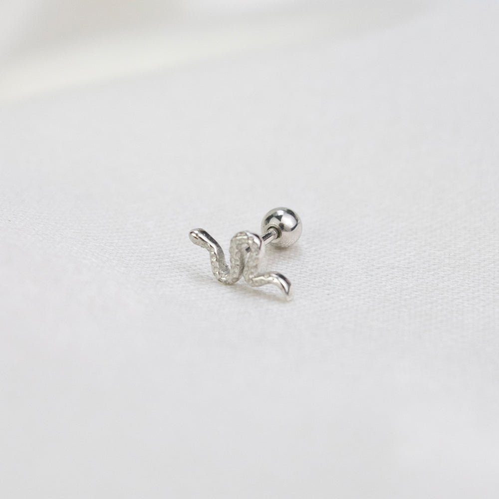 Piercing Serpiente Vib 925 Plateado Plata