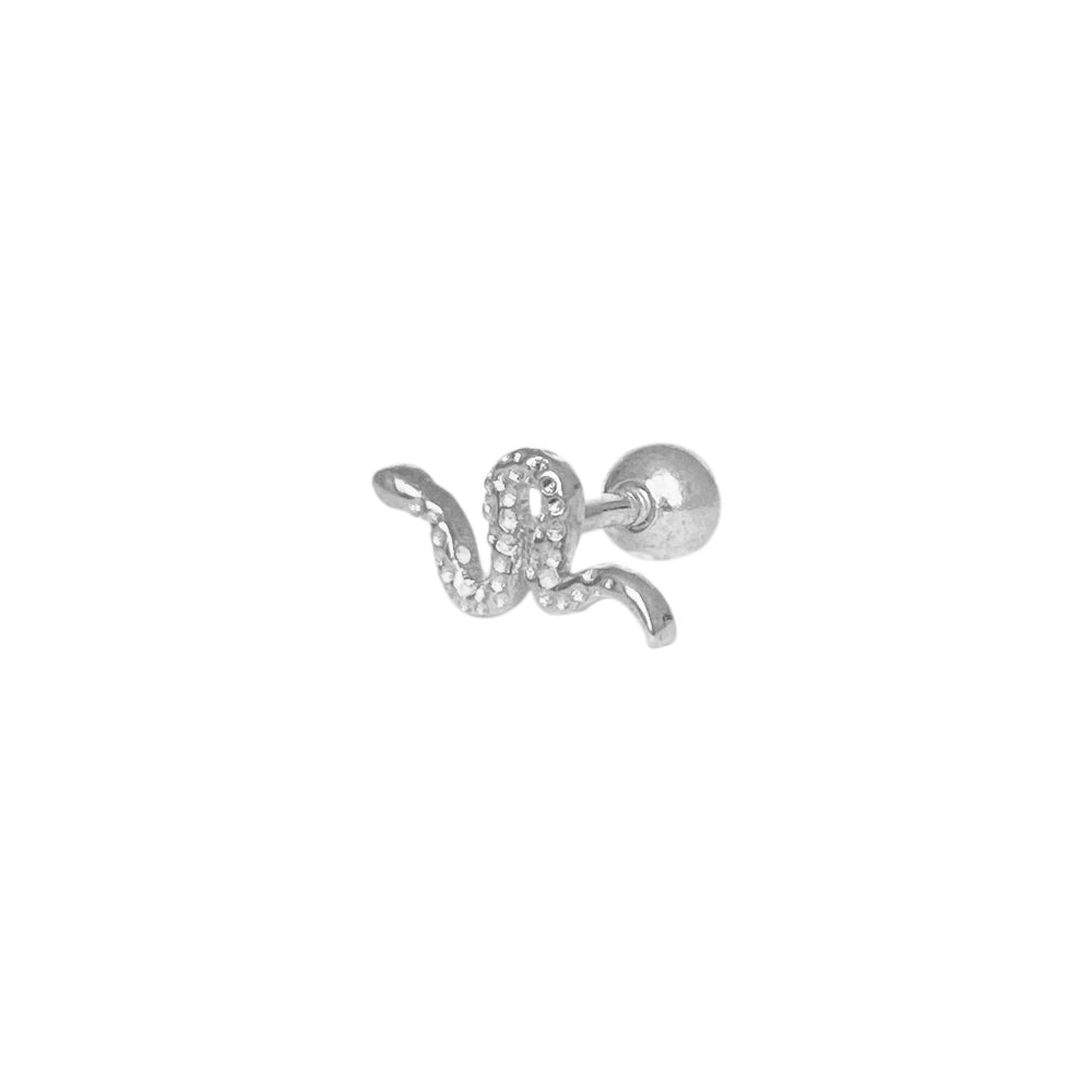 Piercing Serpiente Vib 925 Plateado Plata
