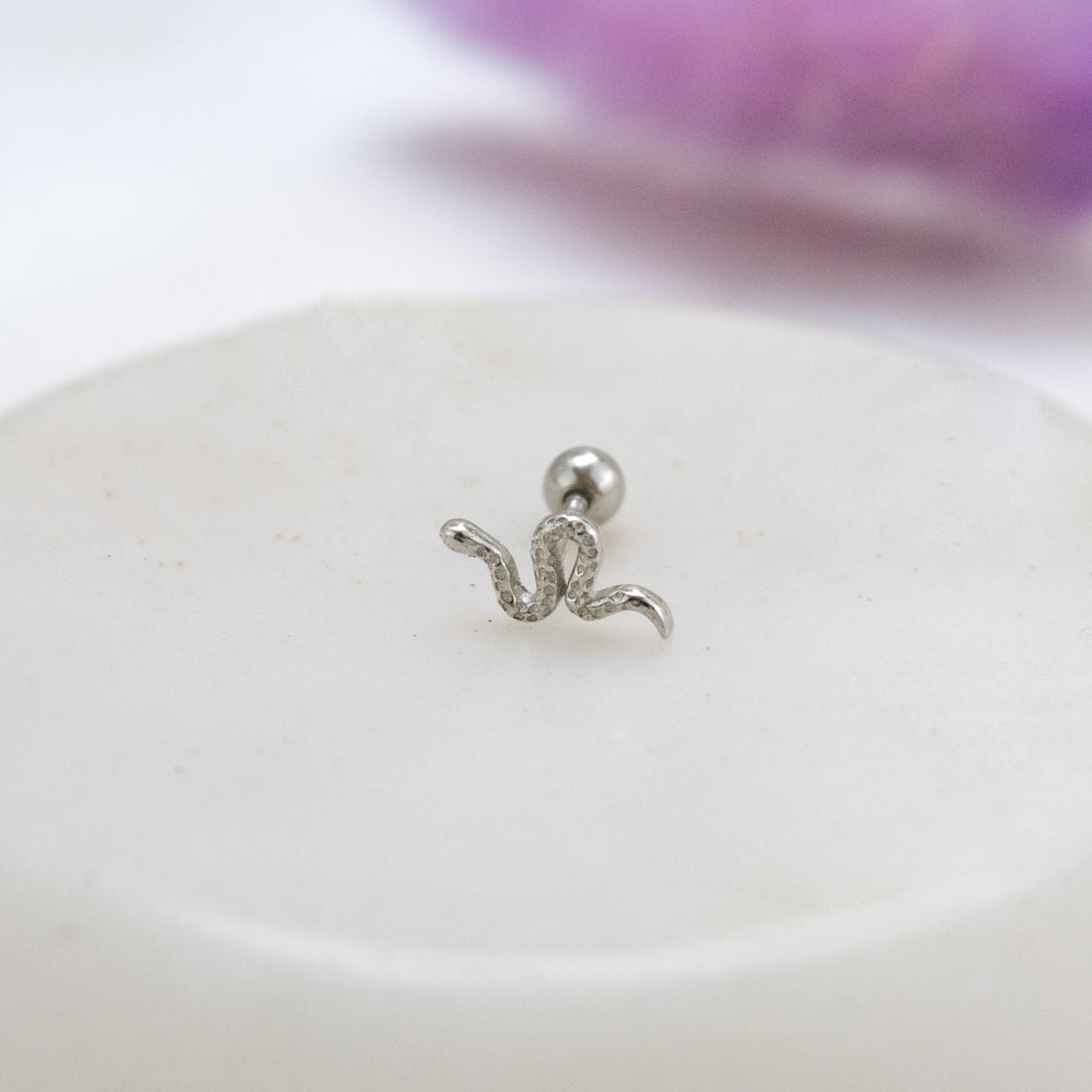 Piercing Serpiente Vib 925 Plateado Plata