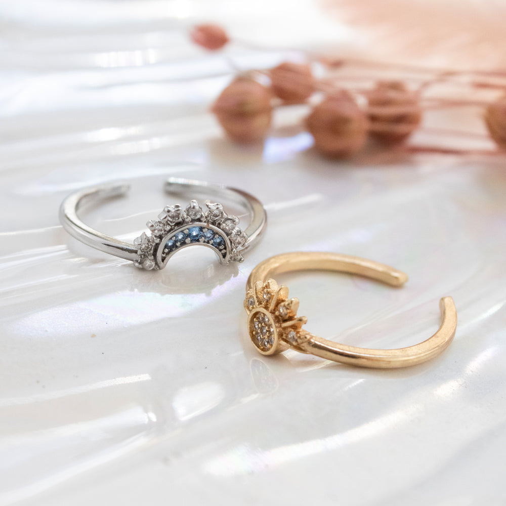 Set Anillos Sol y Luna