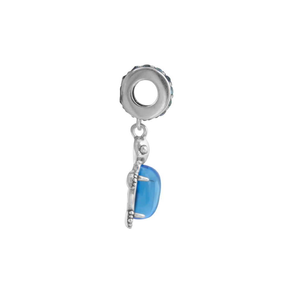 Dije Charm Tortuga Turtle Azul