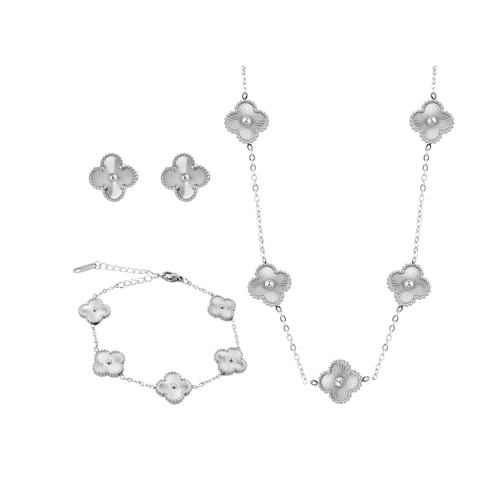 Set 5 Treboles Plateado
