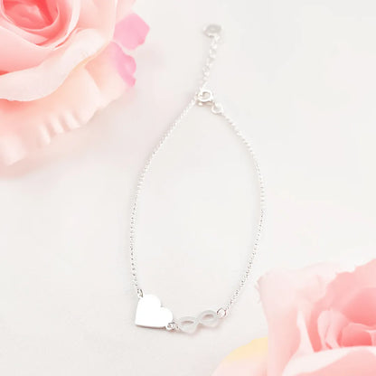 Tobillera Infinity Plateado Plata