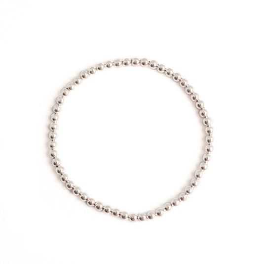 Pulsera Round Bolas Plata Mujer