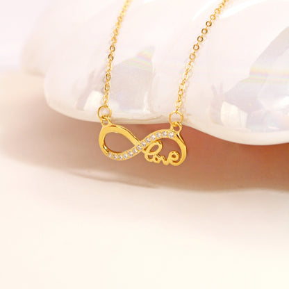 Collar Infinity Love Baño de Oro