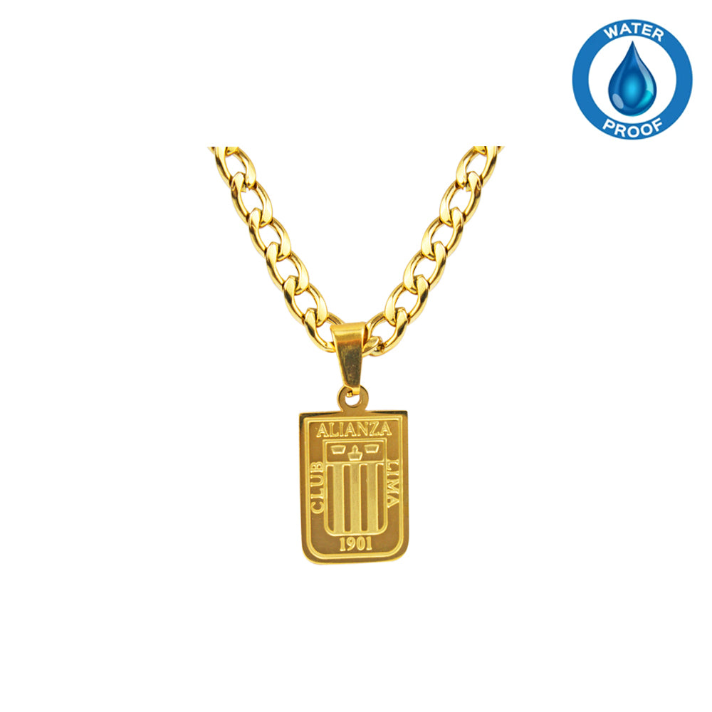 Collar Alianza Lima Escudo Dorado