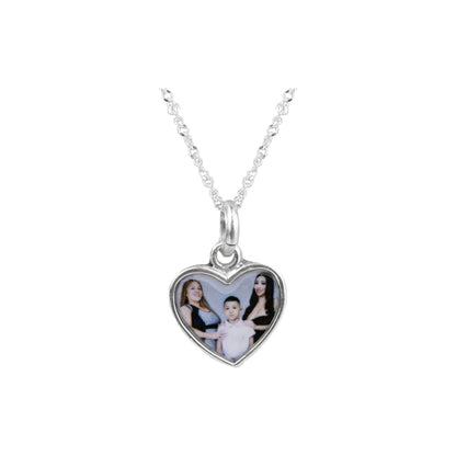 Collar Relicario Corazón Abierto Plata