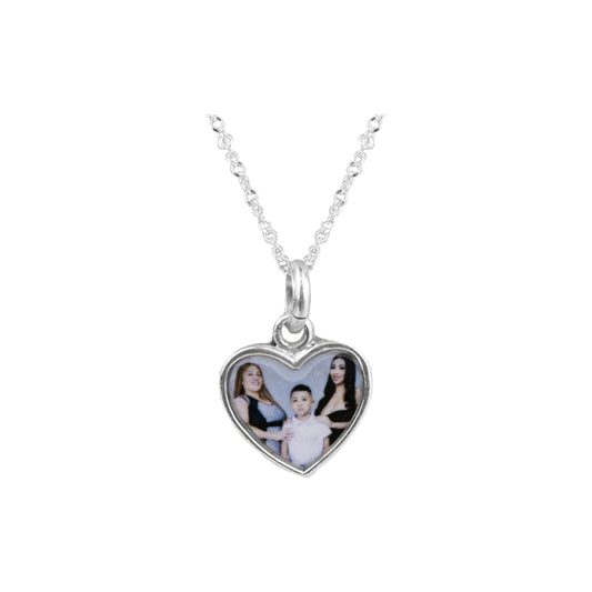 Collar Relicario Corazón Abierto Plata