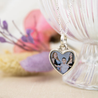 Collar Relicario Corazón Abierto Plata